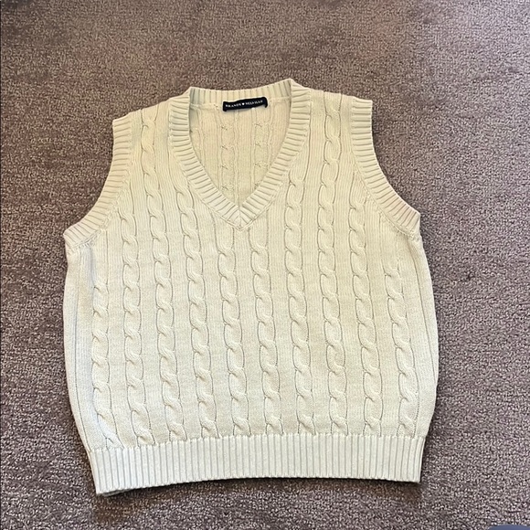 Brandy Melville Sweaters - Brandy Melville Women'sMint Green Cable knit Sweater Vest Size S